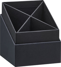 SOHO Stifteköcher - Schwarz / B: 8.6 cm x T: 8.6 cm x H: 10.0 cm