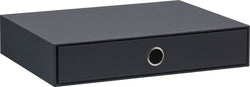 SOHO Schubladenbox - Schwarz / B: 33.5 cm x T: 25.2 cm x H: 6.5 cm