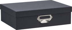 Boîte de rangement SOHO - Noir / L : 33,7 cm x P : 25,5 cm x H : 10,5 cm