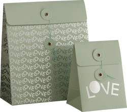 MI CASA ES SU CASA Borsa regalo 2 pezzi - menta, Argento / L: 18.0 cm x P: 8.0 cm x A: 21.0 cm