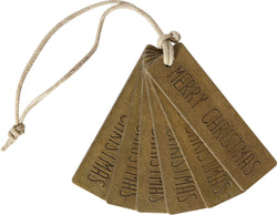 METAL CHRISTMAS Étichetta - Bronzo / L: 1.9 cm x P: 7.0 cm