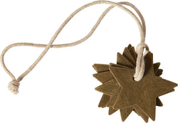 METAL STAR Geschenkanhänger - Bronze / B: 4.0 cm x H: 4.0 cm