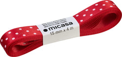 MINI DOTS Nastro regalo - Rosso / L: 1.5 cm x L: 400 cm