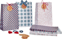 MAURIN Calendario dell'avvento 24 Pz. - Multicolore / L: 16 cm x  P: 8 cm x H: 24 cm
