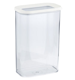 MEPAL MODULA Barattolo per dispensa - Transparente, Bianco / L: 14.5 cm x P: 9.0 cm x A: 22.5 cm