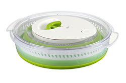 MARINA Salatschleuder - Grün, Transparent / H: 7.6 cm