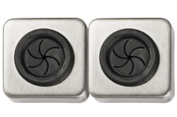 STOPF-ME Portasciugamani - Argento / L: 5.3 cm x P: 1.5 cm x A: 5.3 cm