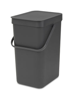 brabantia SORT & GO Pattumiera - Grigio / L: 20.0 cm x P: 24.9 cm x A: 35.1 cm