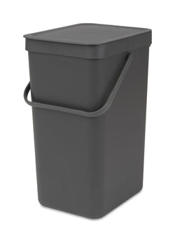 brabantia SORT & GO Pattumiera - Grigio / L: 22.0 cm x P: 24.9 cm x A: 40.1 cm