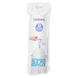 brabantia PERFECT FIT Sacchetti spazzatura - Bianco / L: 43.5 cm x A: 54.5 cm