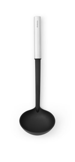 brabantia PROFILE 2.0 Schöpflöffel - Schwarz / Silber / B: 9.8 cm x T: 8.1 cm x H: 33.5 cm