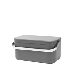 brabantia CADDY Bidone per il compost - Grigio scuro / L: 22.0 cm x P: 12.7 cm x A: 10.7 cm