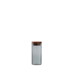 RAW GLASS Bocal de conservation - Gris / Hauteur : 11,0 cm