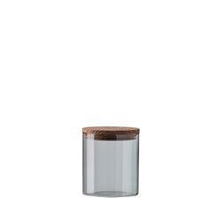 RAW GLASS Bocal de conservation - Gris / Hauteur : 11,0 cm