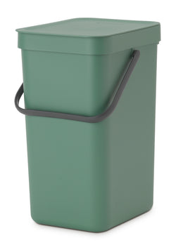 brabantia SORT & GO Abfalleimer - Dunkelgruen / B: 20.0 cm x T: 24.9 cm x H: 35.1 cm