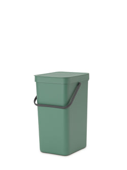 brabantia SORT & GO Pattumiera - Verde scuro / L: 22.0 cm x P: 24.9 cm x A: 40.1 cm