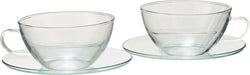 TEA & COFFEE TAZZE DA TE CON PIATTINO - Transparente / L: 15.0 cm x A: 6.0 cm