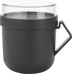 brabantia MAKE & TAKE Soup Mug - Dunkelgrau / B: 13.0 cm x T: 11.0 cm x H: 13.0 cm