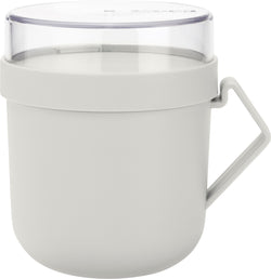 brabantia MAKE & TAKE Soup Mug - Hellgrau / B: 13.0 cm x T: 11.0 cm x H: 13.0 cm