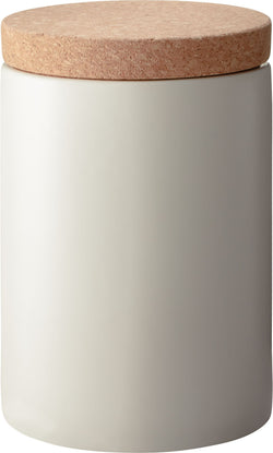 NEVIA Barattolo per dispensa - naturale, Bianco / A: 15.0 cm