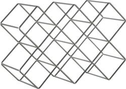 QUINTA Étagère à vin - Argent / L: 40.0 cm x P: 15.0 cm x H: 26.5 cm