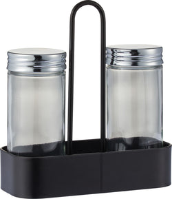 TITO GEWUERZGLAESER-SET 3TLG. - Schwarz / B: 12.5 cm x T: 5.5 cm x H: 14.0 cm