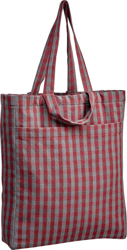 VICHY Borsa della spesa - Bordeaux, Grigio / L: 35.0 cm x P: 11.0 cm x A: 43.0 cm