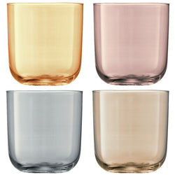 LSA POLKA Set de verres à eau - Multicolore / Hauteur : 9,0 cm