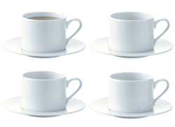 Dine Tee-/Kaffeetasse 4er-Set 250ml - Bianco / A: 7.0 cm