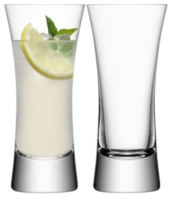 Moya Longdrinkglas 2er Set 350ml klar - Transparent / H: 18.0 cm