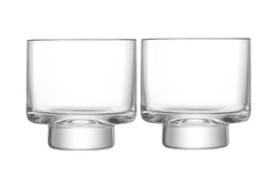 LSA METROPOLE Set de verres à eau - Transparent / Hauteur : 8,5 cm
