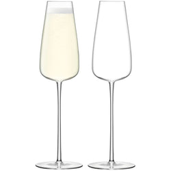 LSA WINE Set de verres à champagne - Transparent / Hauteur : 25,5 cm