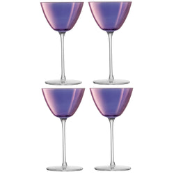 LSA AURORA Verre à martini - Violet / Hauteur : 16,6 cm