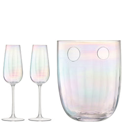 LSA PEARL Set di champagne - Iridescente / A: 24.5 cm
