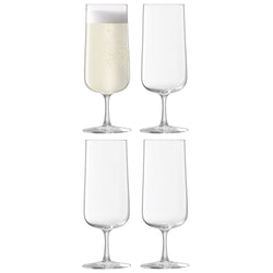 LSA ARC Set de verres à champagne - Transparent / Hauteur : 12,8 cm