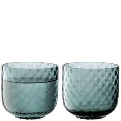 LSA DAPPLE Wasserglas-Set - Blau / H: 7.6 cm