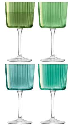 LSA GEMS Set de verres a vin - Vert / Hauteur : 15,5 cm