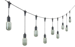 EDISON Guirlande lumineuse solaire - Noir