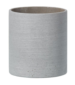 MINEA Pot de fleurs - Gris / Hauteur : 13,0 cm