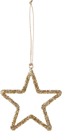 ELEA Glitter Décorations à suspendre - Or / D: 11.0 cm