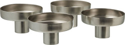 LINUS Kerzenhalter - Silber / H: 5.5 cm