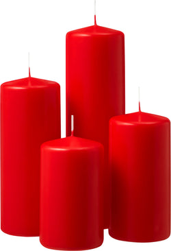 JOE Set de bougies - Rouge
