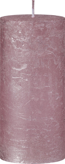 LOU Zylinderkerzen - Rosa / H: 15.0 cm