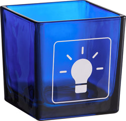 PICTO lantern blue 8x8cm - Blau / L: 8.0 cm x P: 8.0 cm x H: 8.0 cm