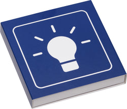 PICTO Streichhölzer mit weissem Kopf - Blau / L: 11.0 cm x P: 11.0 cm x H: 2.0 cm