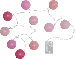 COTTON Ghirlanda di luci LED - Rosa / L: 165.0 cm x D: 6.0 cm