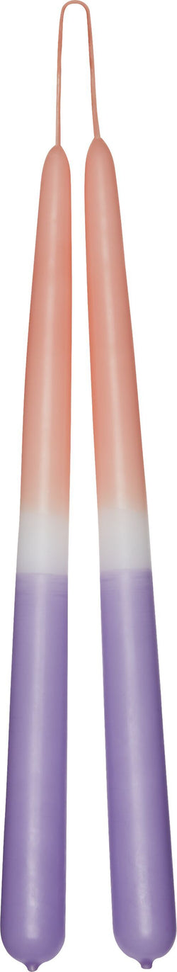 KATHI Kerze - Lila, Rosa / H: 29.0 cm