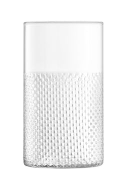 LSA WICKER Vase - Transparent / H: 25.0 cm