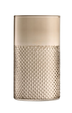 LSA WICKER Vase - Taupe / H: 25.0 cm