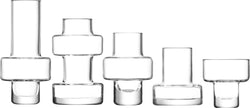 LSA METROPOLE Vase - Transparent / H: 15.0 cm
